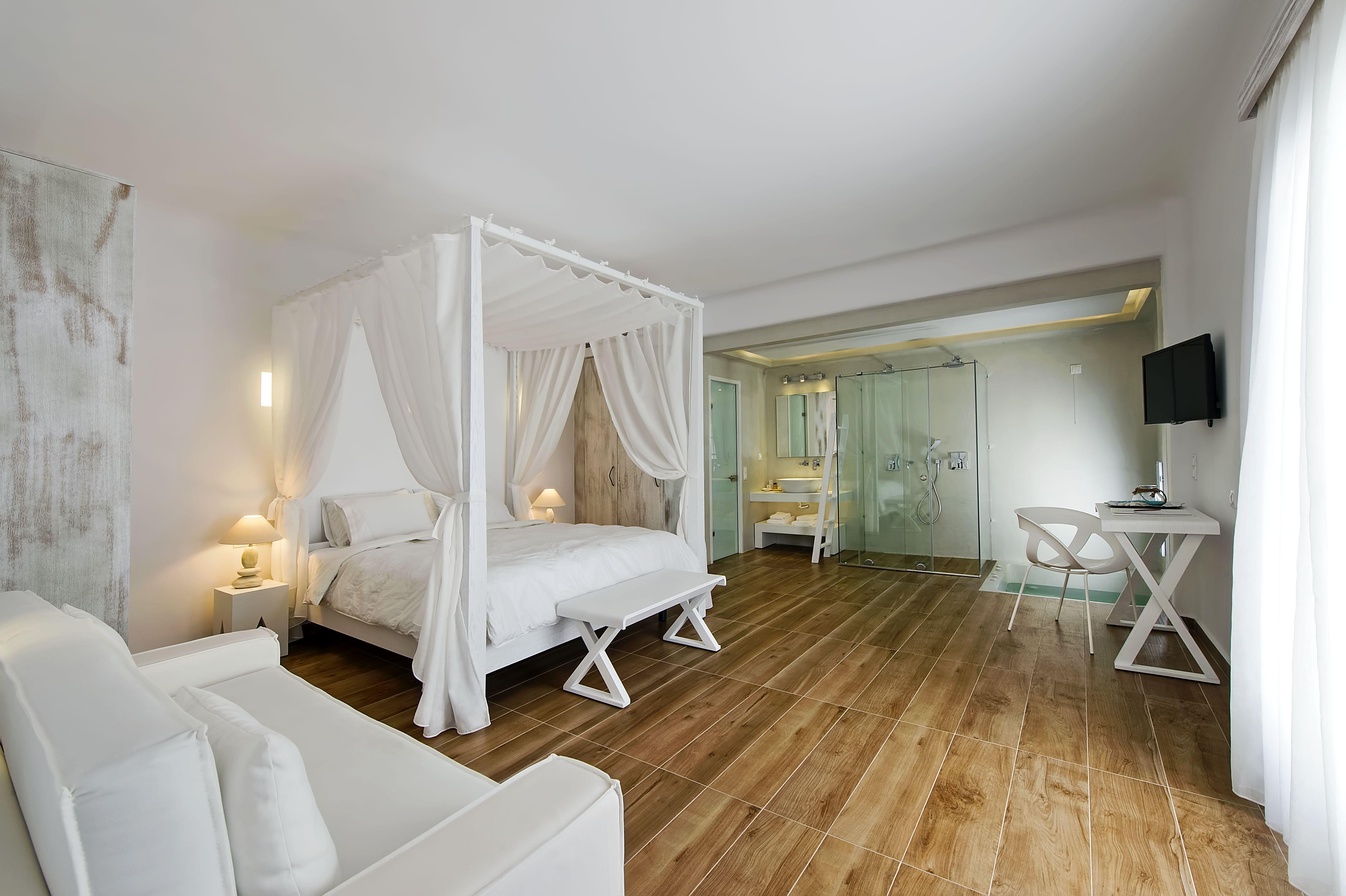 Cavo Bianco Boutique Hotel & Spa Kamari  Bagian luar foto